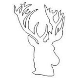 deer silhouette 001